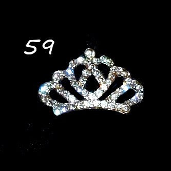 Puppy Bows ~Dog tiara crown with rhinestone crystals hair barrette