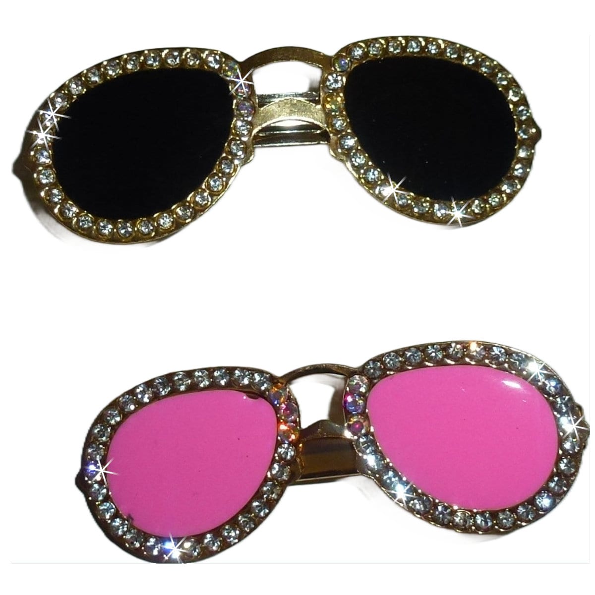 Puppy Bows ~ Big Dog bow aviator sunglasses pet hair barrette clip Goldendoodles Standard Poodles