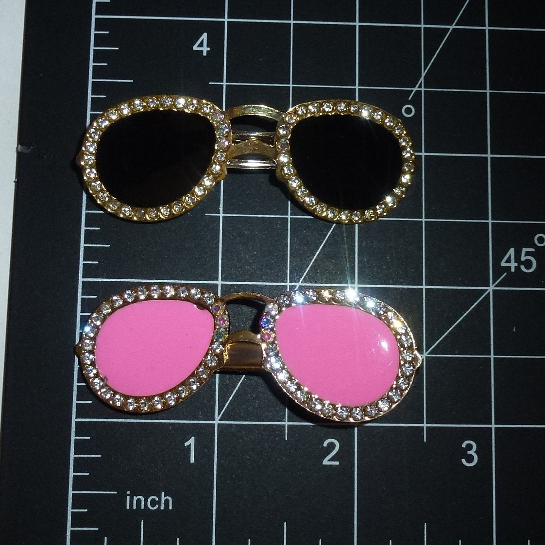 Puppy Bows ~ Big Dog bow aviator sunglasses pet hair barrette clip Goldendoodles Standard Poodles