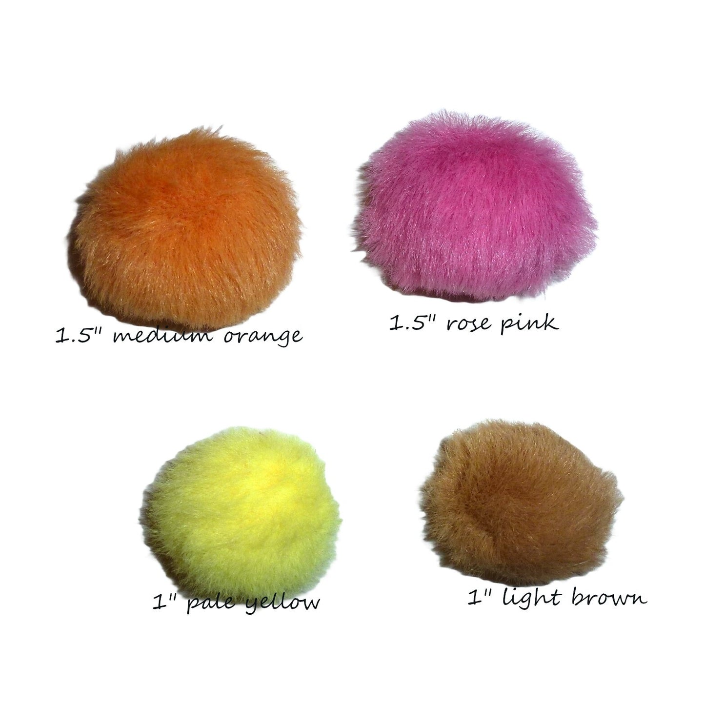 Puppy Bows ~ 1.5" fuzzy feather fur marabou style ball puff pet dog hair bow