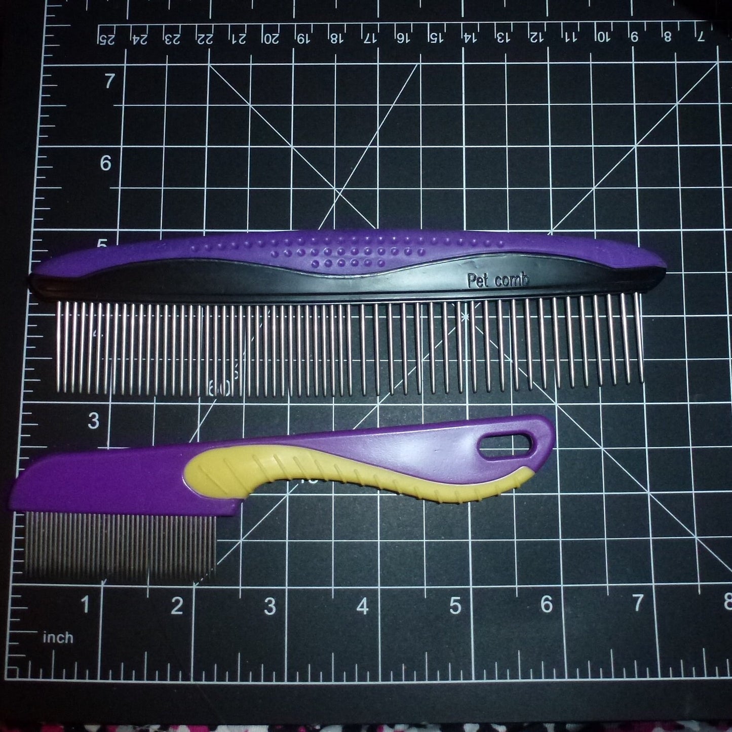 Dog grooming topknot hair bow comb body comb
