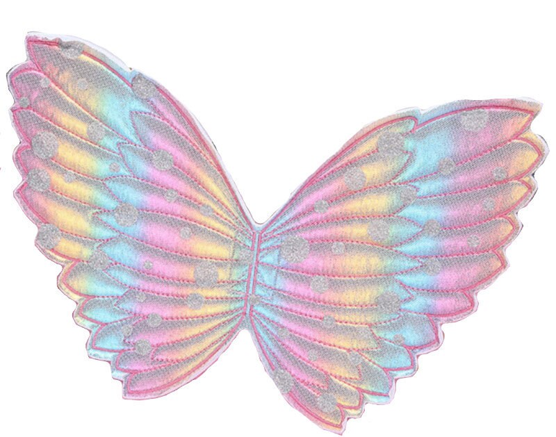 Angel fairy butterfly wings for dogs quilted embroidered pink blue purple or orange dog costume