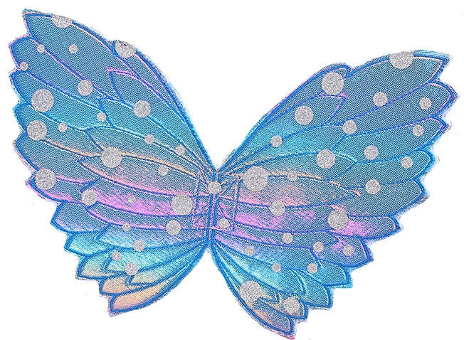 Angel fairy butterfly wings for dogs quilted embroidered pink blue purple or orange dog costume