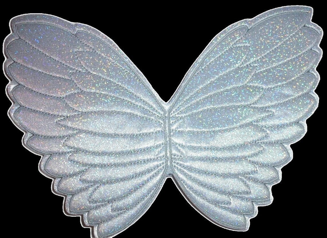 Angel fairy butterfly wings for dogs quilted embroidered pink blue purple or orange dog costume