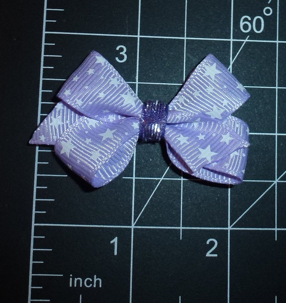 Dog Bow Barrettes purple 9pcs pet hair grooming bows (FB396L)