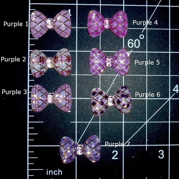 Dog Bows ~ Bowknot Wee super tiny bow less than 1" pet hair barrette clip (TB1)
