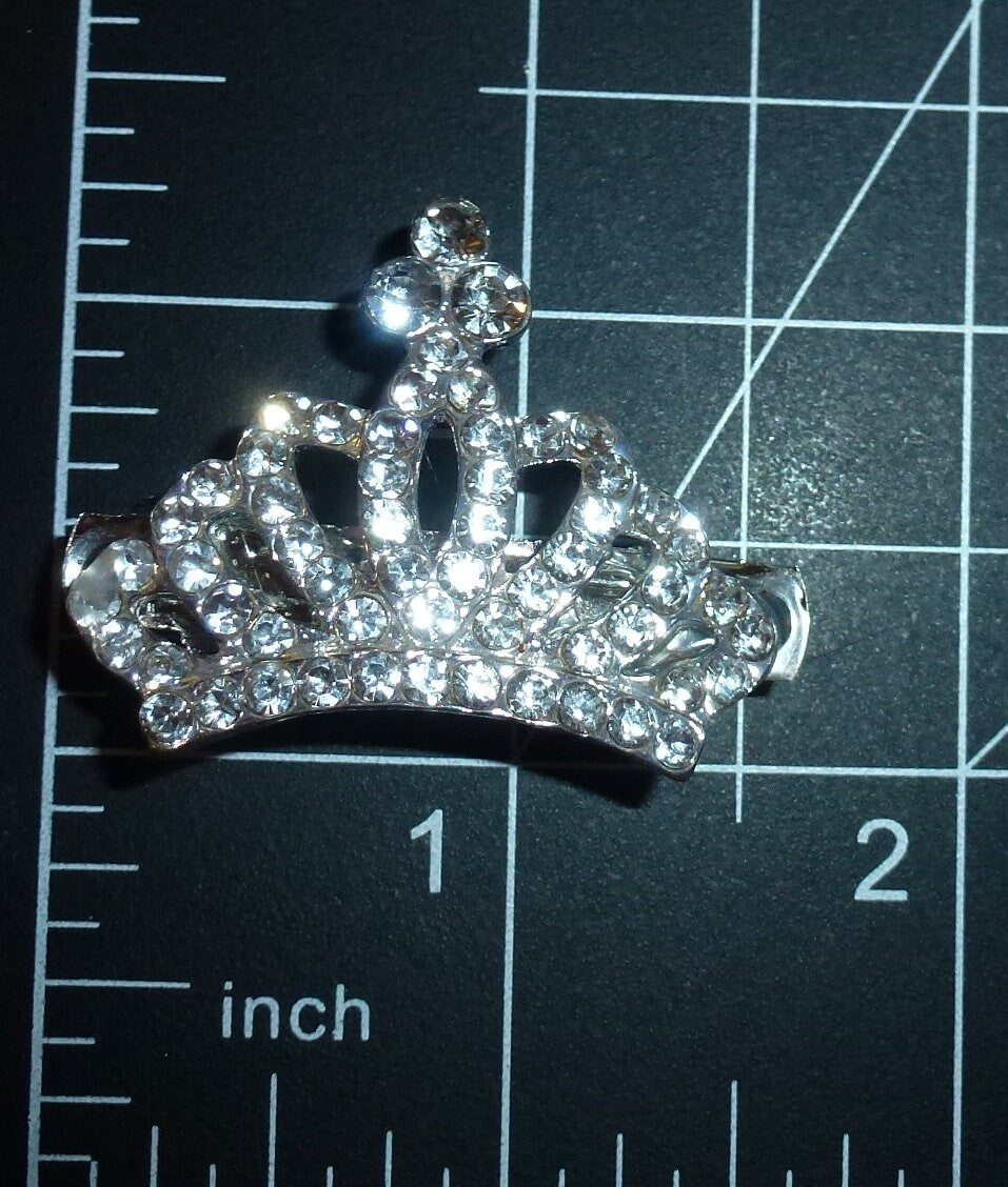 Puppy Dog Bows Tiara for dogs rhinestone center pet hair show bow barrettes or bands (rb60)