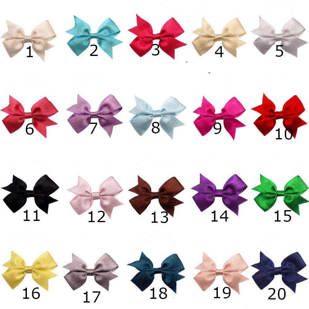 Puppy Bows ~metallic swallowtail glitter pet hair bowknot dog bow bands or barrette (fb381)