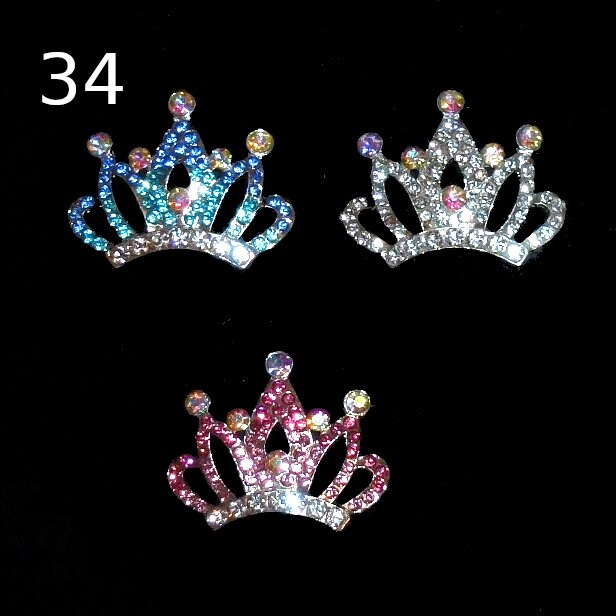 Puppy Bows ~Tiara crown for dogs styles #33-36 crystal rhinestone many colors styles US seller
