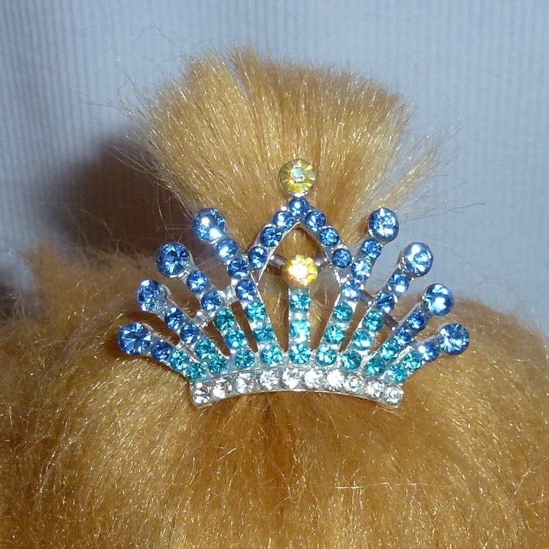 Puppy Bows ~Tiara crown for dogs styles #33-36 crystal rhinestone many colors styles US seller