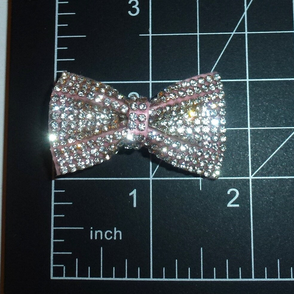 Dog hair bows super sparkly rhinestone barrette pet bow bands or clip (fb394C)