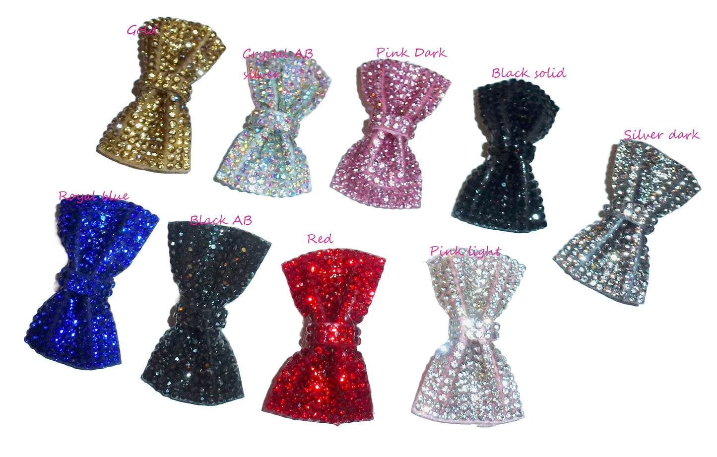 Dog hair bows super sparkly rhinestone barrette pet bow bands or clip (fb394C)