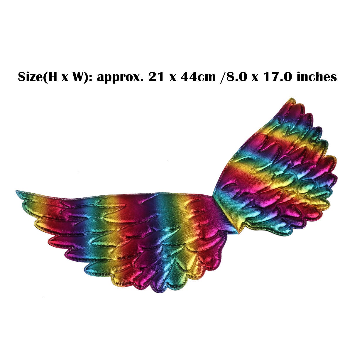 Unicorn wings for dogs puffy quilted gold silver rainbow dog costume feather