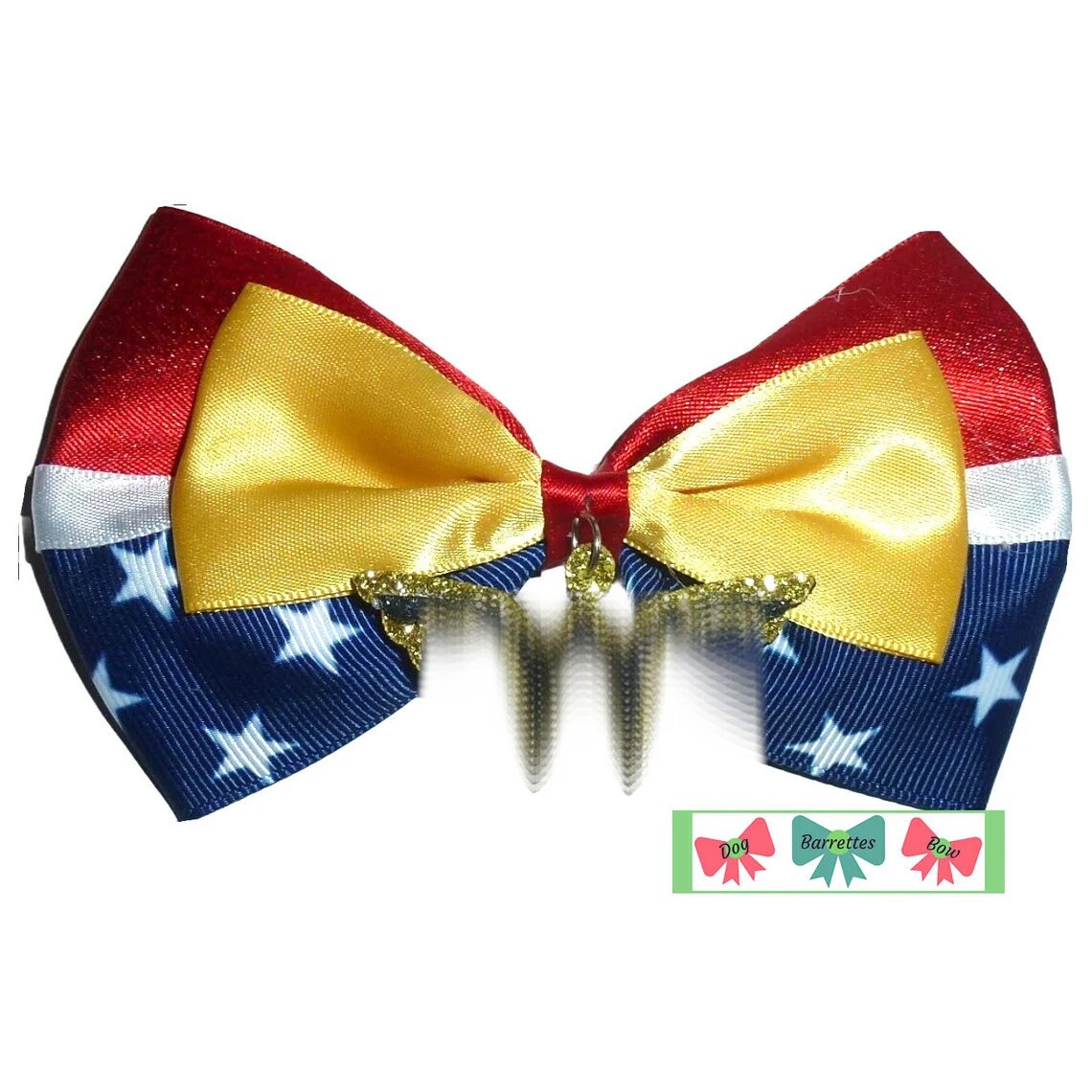 Puppy Bows ~ Wonderful woman bow tie dog collar slide accessory (DC31)