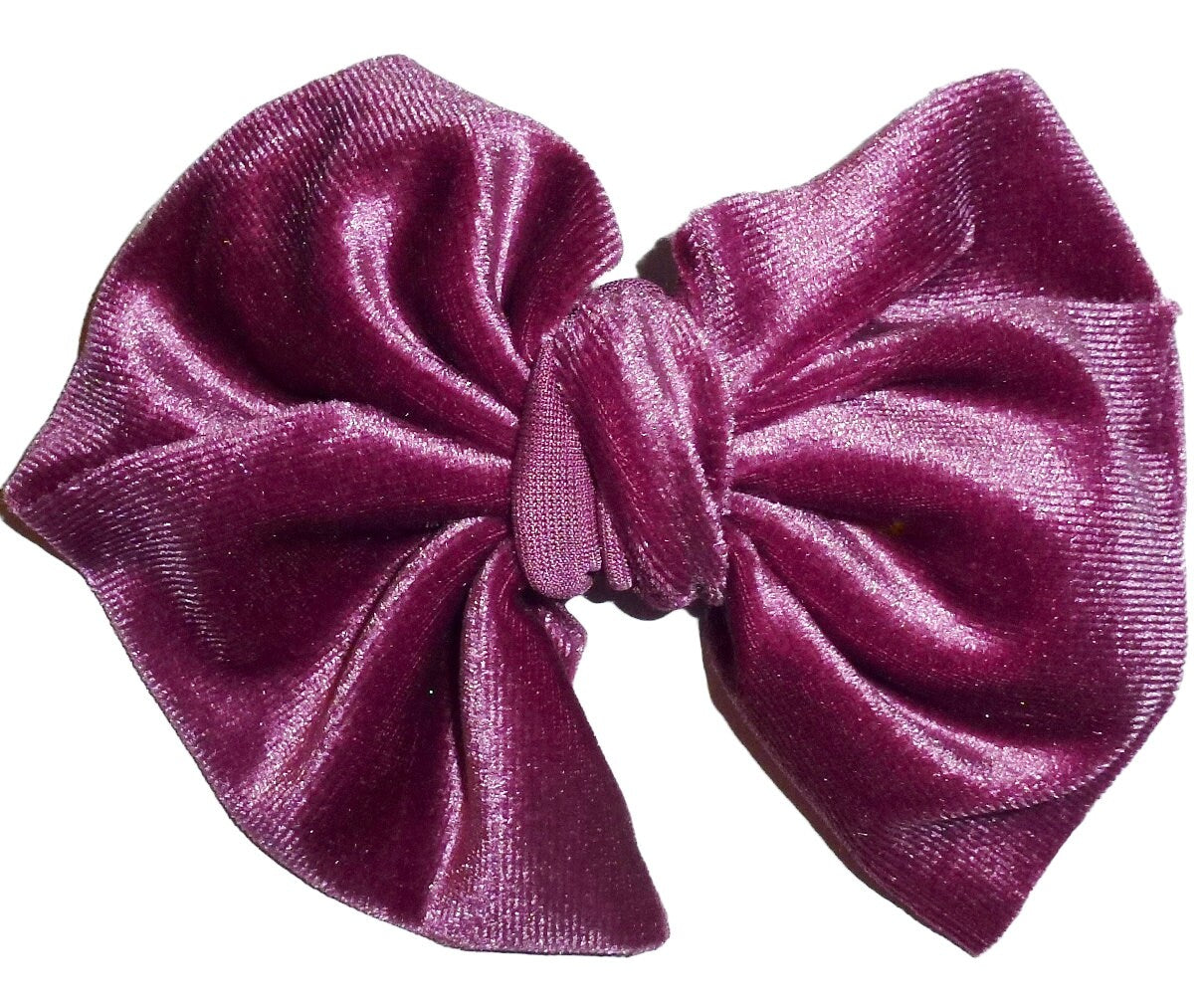 Puppy bows crushed pink purple velvet dog collar flower slide bow head neck strap pet accessory (DC60)