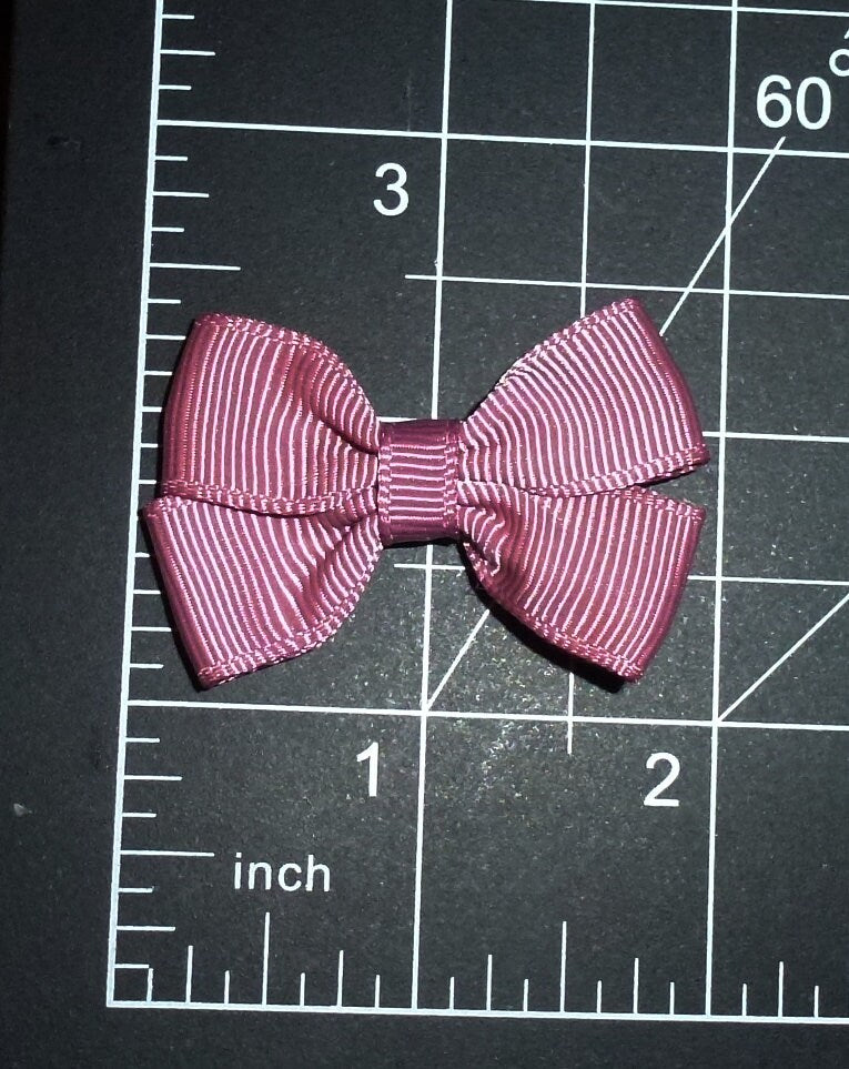 Puppy Bows set of 5 small dog SO MUCH PURPLE hair bowknot bow bands or barrette (brdr)