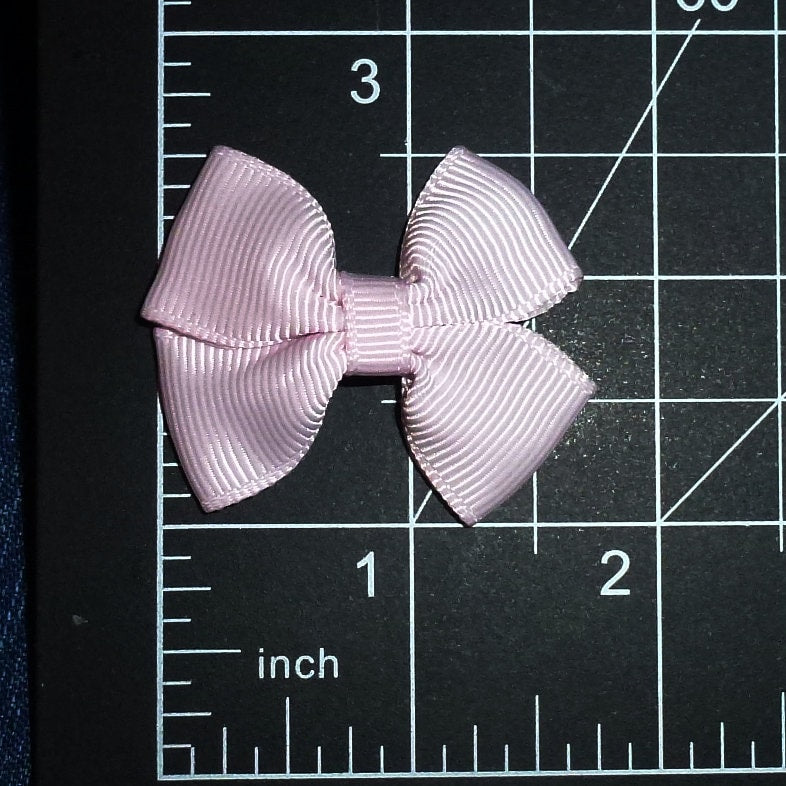 Puppy Bows set of 5 small dog SO MUCH PINK hair bowknot bow bands or barrette (brdr)