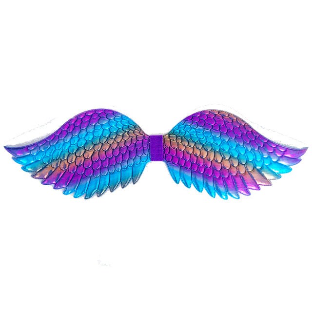 Dragon wings for dogs puffy quilted pink rainbow red gold orange dog costume feather
