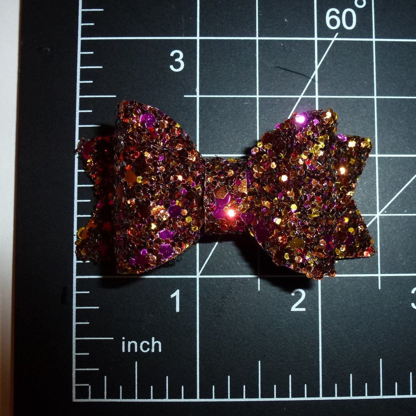 Dog Bows ~ Halloween sequin & glitter bowknot , barrette bow glitter hair clips for pets (fb620)
