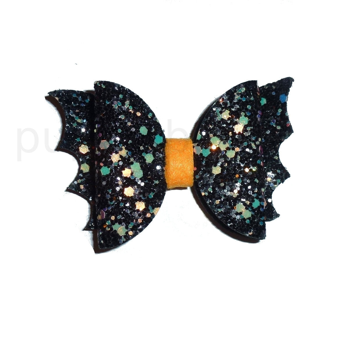 Halloween dog bow Black bat dog collar slide accessory hair bows barrettes or bands (fb319)