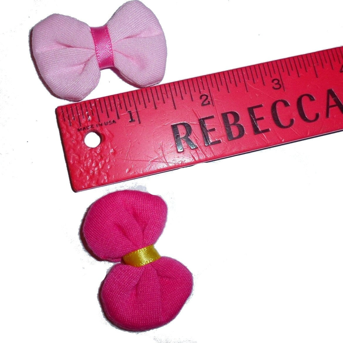 Puppy Bows ~ Puffy dog bow PINK pet hair bowknots - (fb253)