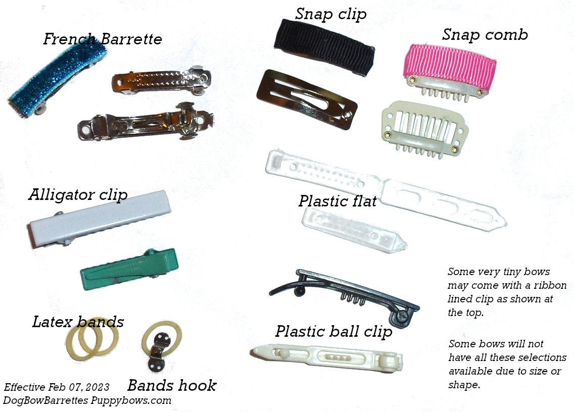 Puppy bows pretty plaids and patterns dog hair bow latex bands or barrette (fb87)