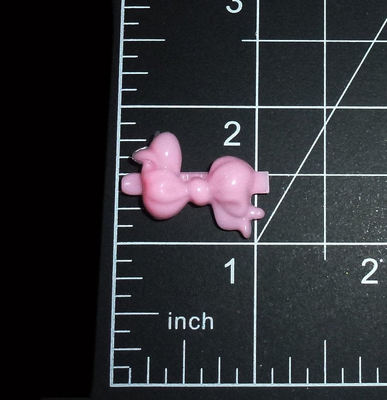 Puppy Bows ~ Dog bow itty bitty plastic ball clip set 8 pet bowknot barrette hair clips (fb281)