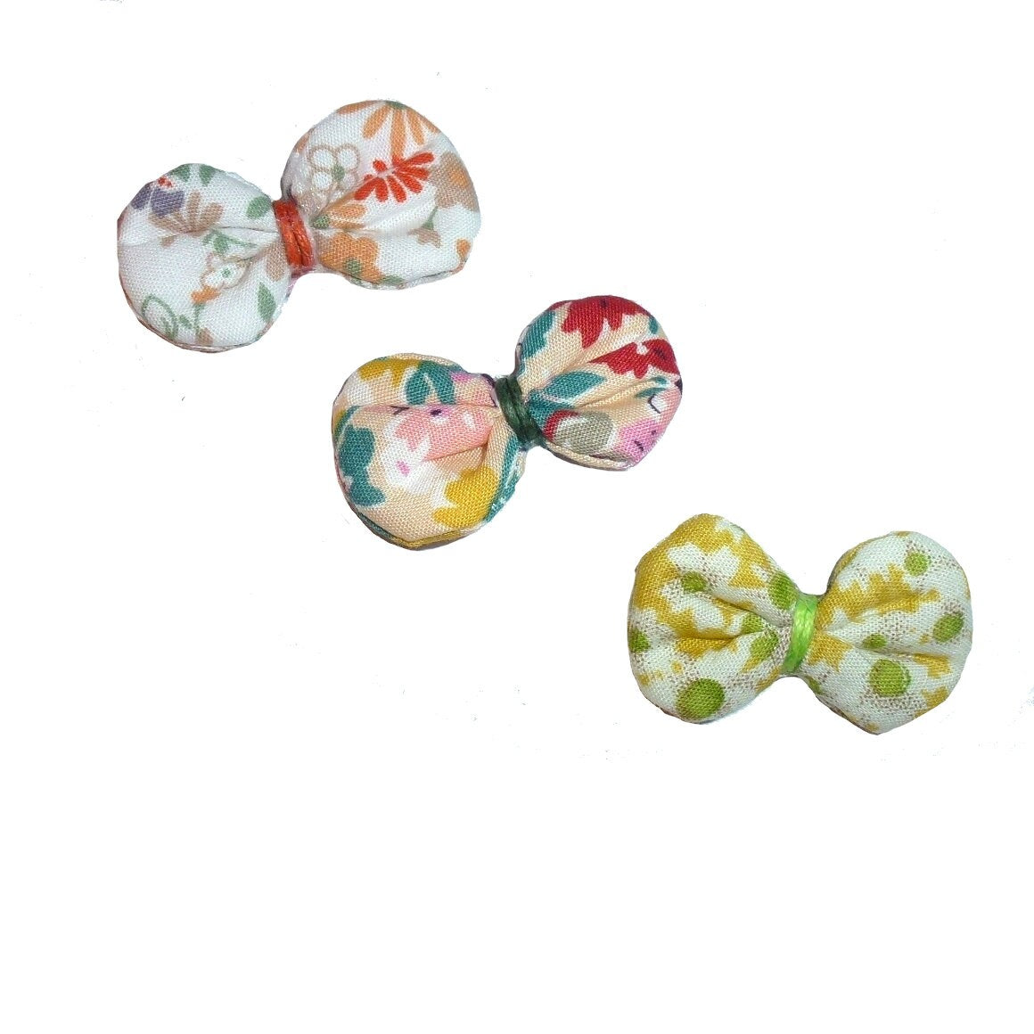 Puppy Bows ~ SALE 3 FOR 3.00 fancy padded floral botanical design dog pet hair bows girl colors (fb6)