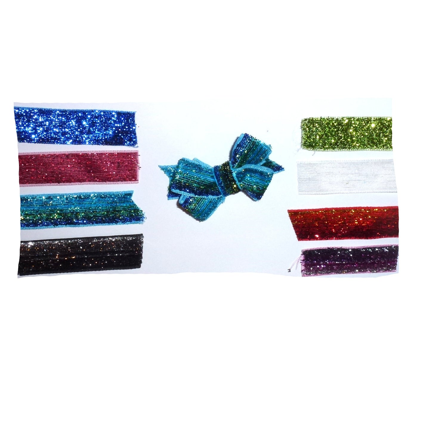 Puppy Bows ~Velvet glitters 2" larger size dog hair pet comb clip barrette 9 colors! ~Usa seller