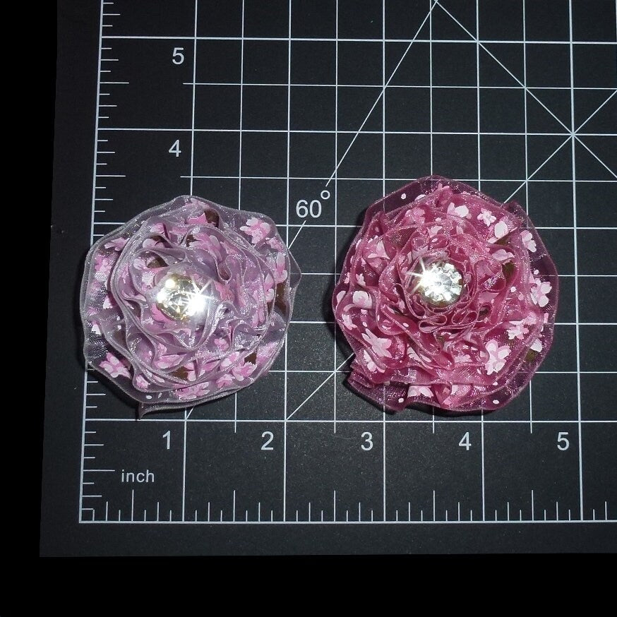 Puppy bows big purple or pink flower collar slide pet hair bow with plastic ball clip barrette or latex bands (fb146Q)