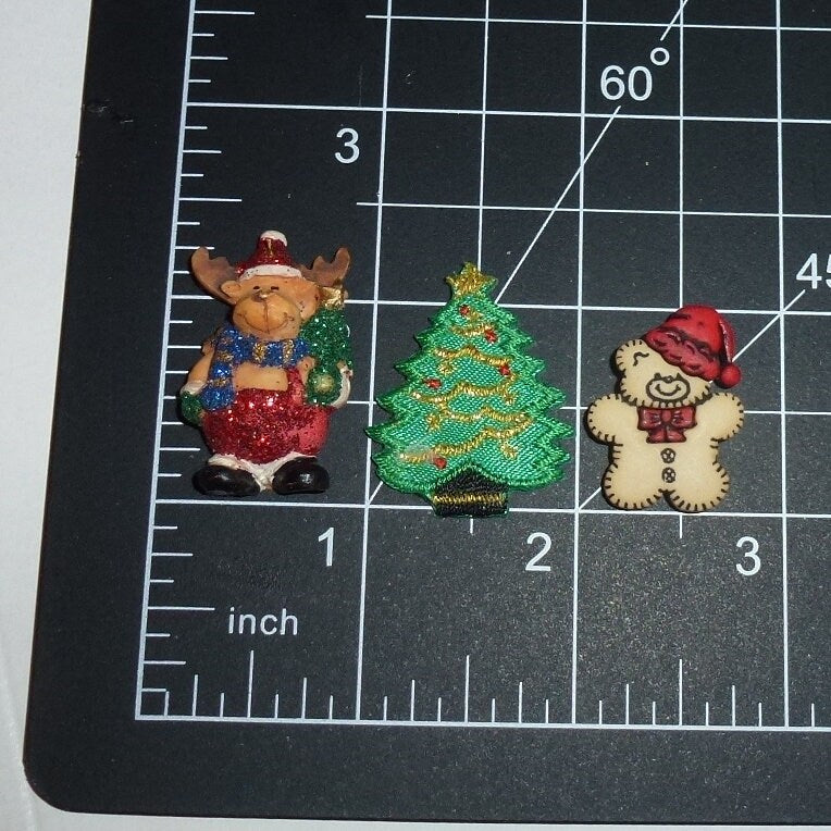 Puppy Bows mini Christmas pet hair barrette clips or bands (fb515)