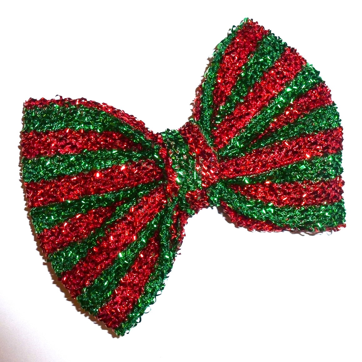 Metallic bowtie dog bow Christmas collar slide accessory flower red green (dc25)