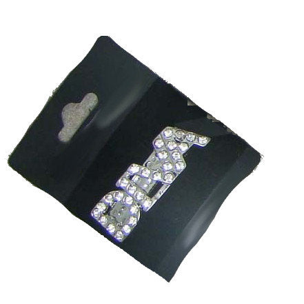 Puppy Bows ~DIVA style 48 rhinestone dog bow barrette crystal tiara ~USA seller