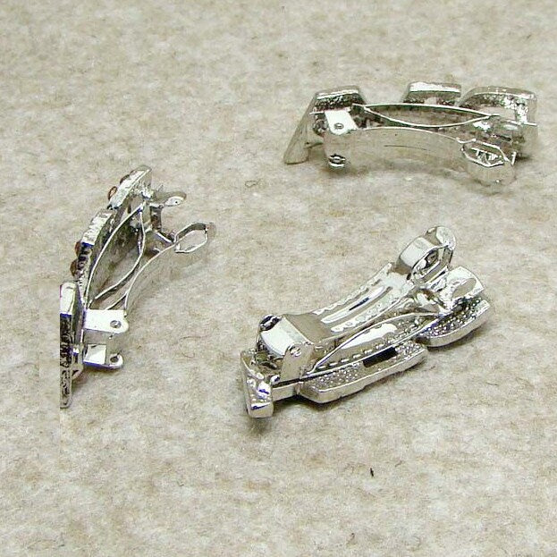 Puppy Bows ~DIVA style 48 rhinestone dog bow barrette crystal tiara ~USA seller