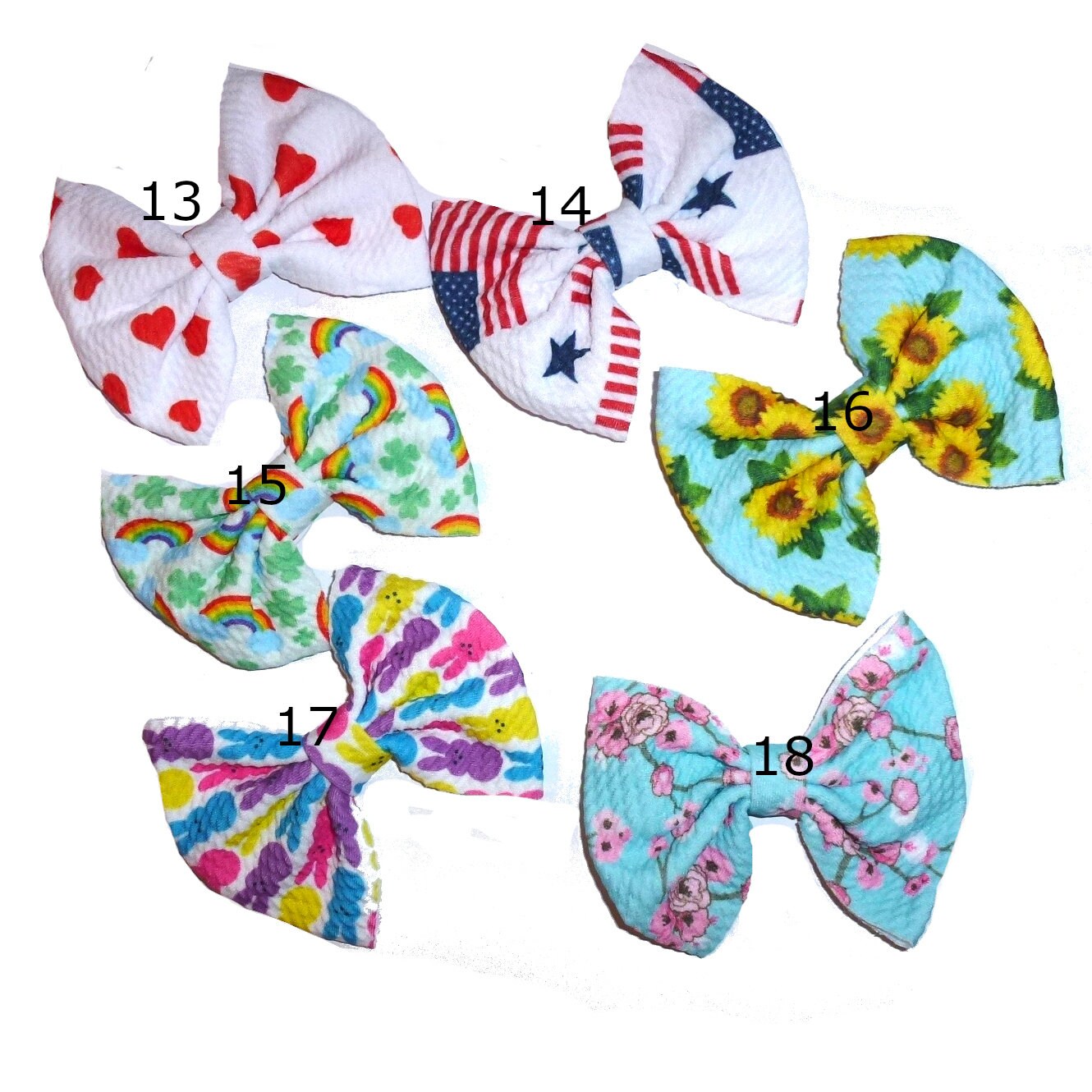 Puppy Bows ~ Large dog bow bowtie seasonal collar slide flower accessory (DC9)