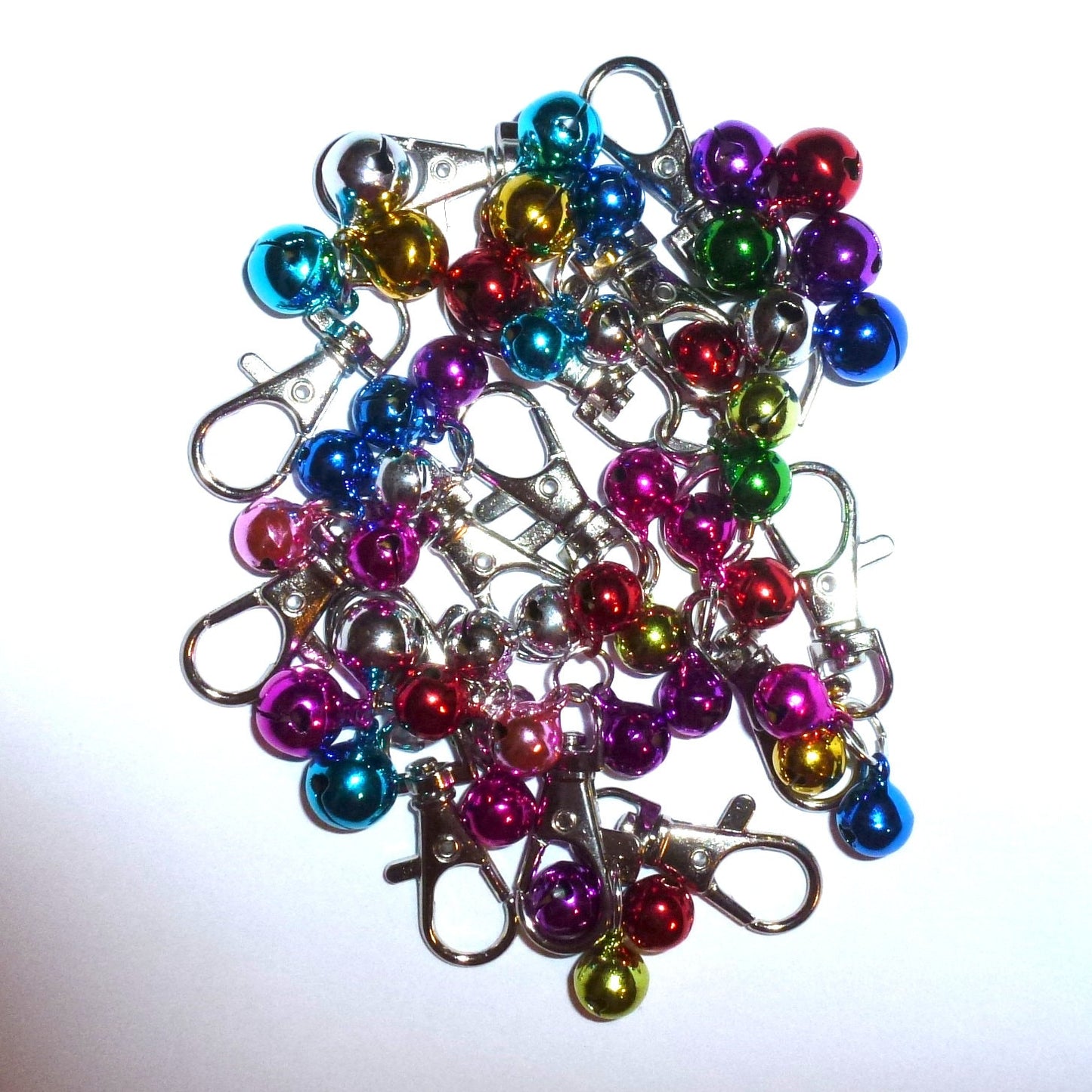 Puppy Bows ~ Dog cat collar jingle bells charm accessory clip 3 sizes