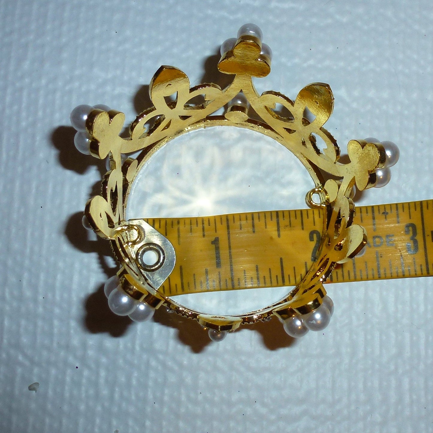 Puppy Bows ~ 3D silver or pearl tiara crown dog bow pet head strap (FB328)