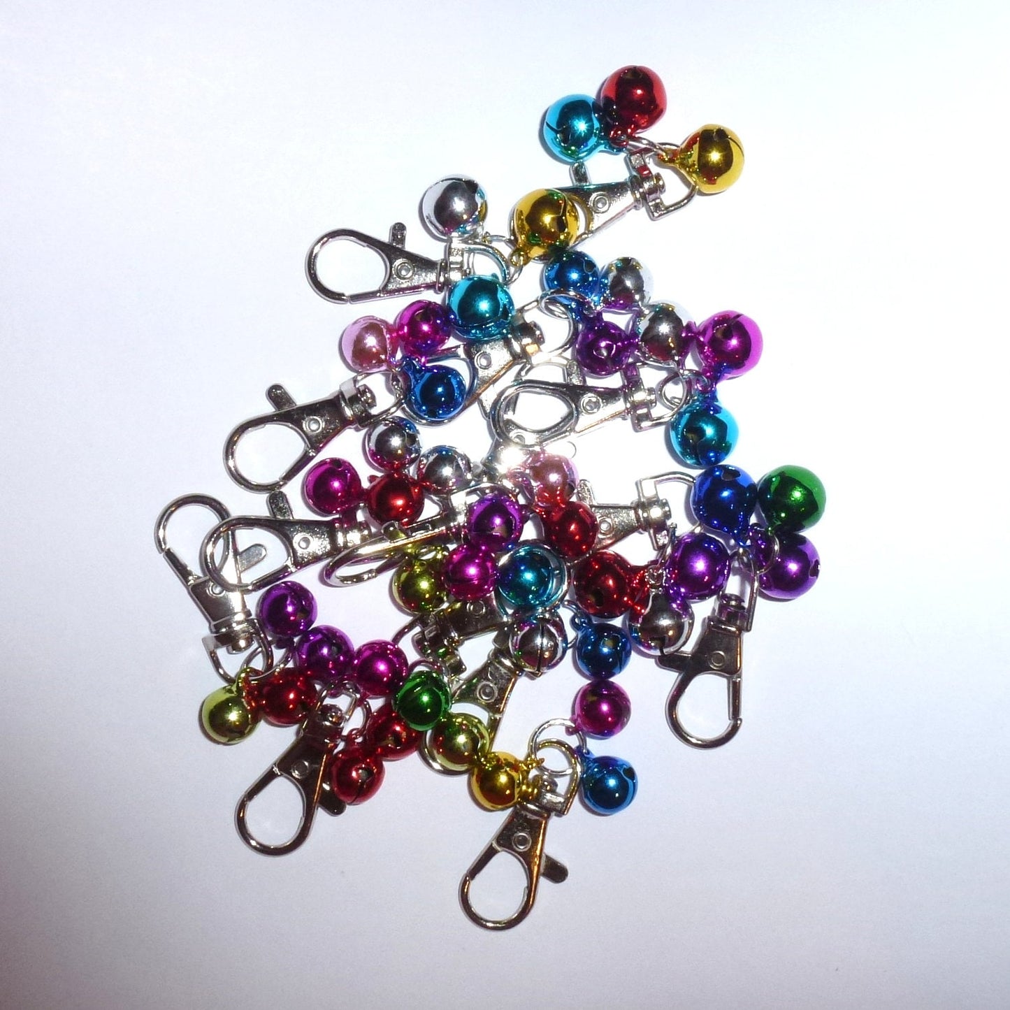 Puppy Bows ~ Dog cat collar jingle bells charm accessory clip 3 sizes