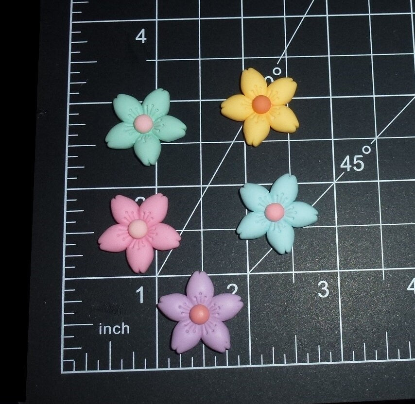 Puppy Dog Bows ~ cute star flower pet hair bow barrettes or bands (fb6b)