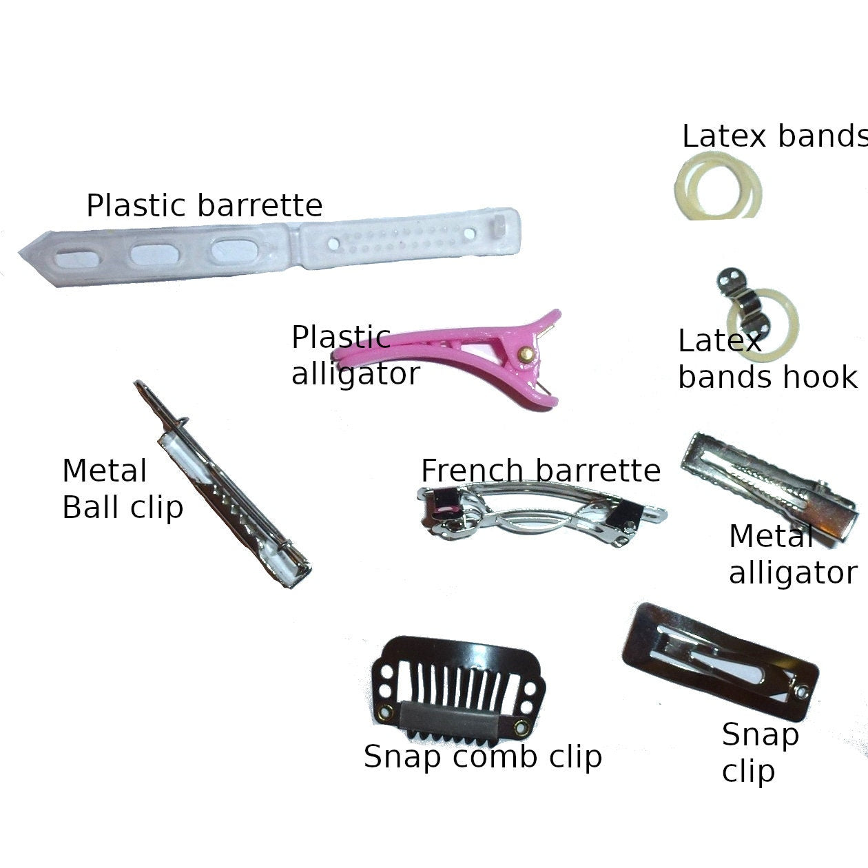 Puppy Bows primary multi Korker loop collar slide 4" dog bow 2" pet hair clip barrette or latex bands (fb120)