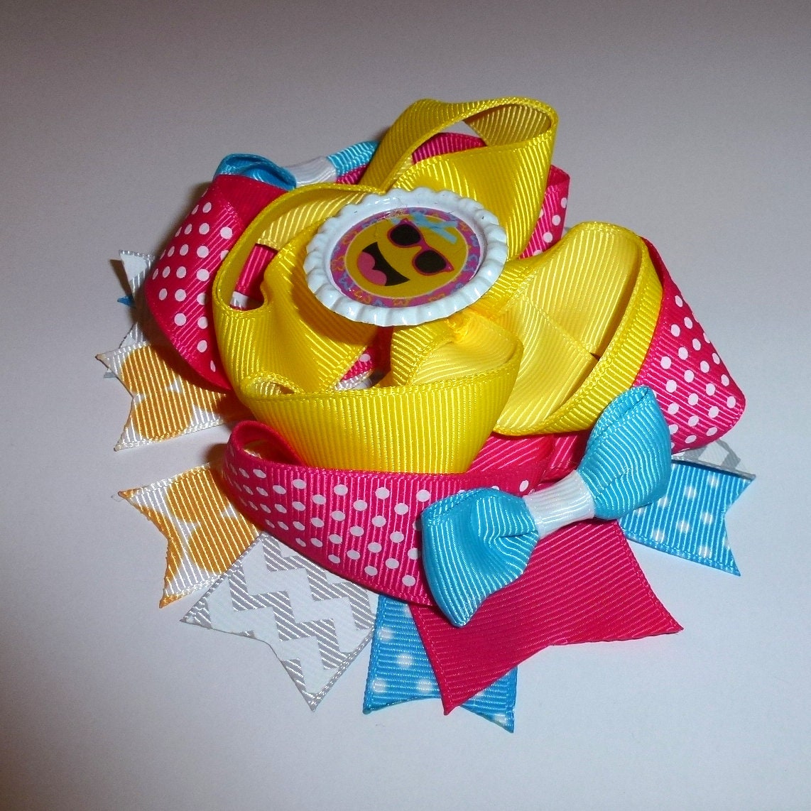 Summer fun white shades dog collar slide accessory hair bows barrettes or bands (dc22)