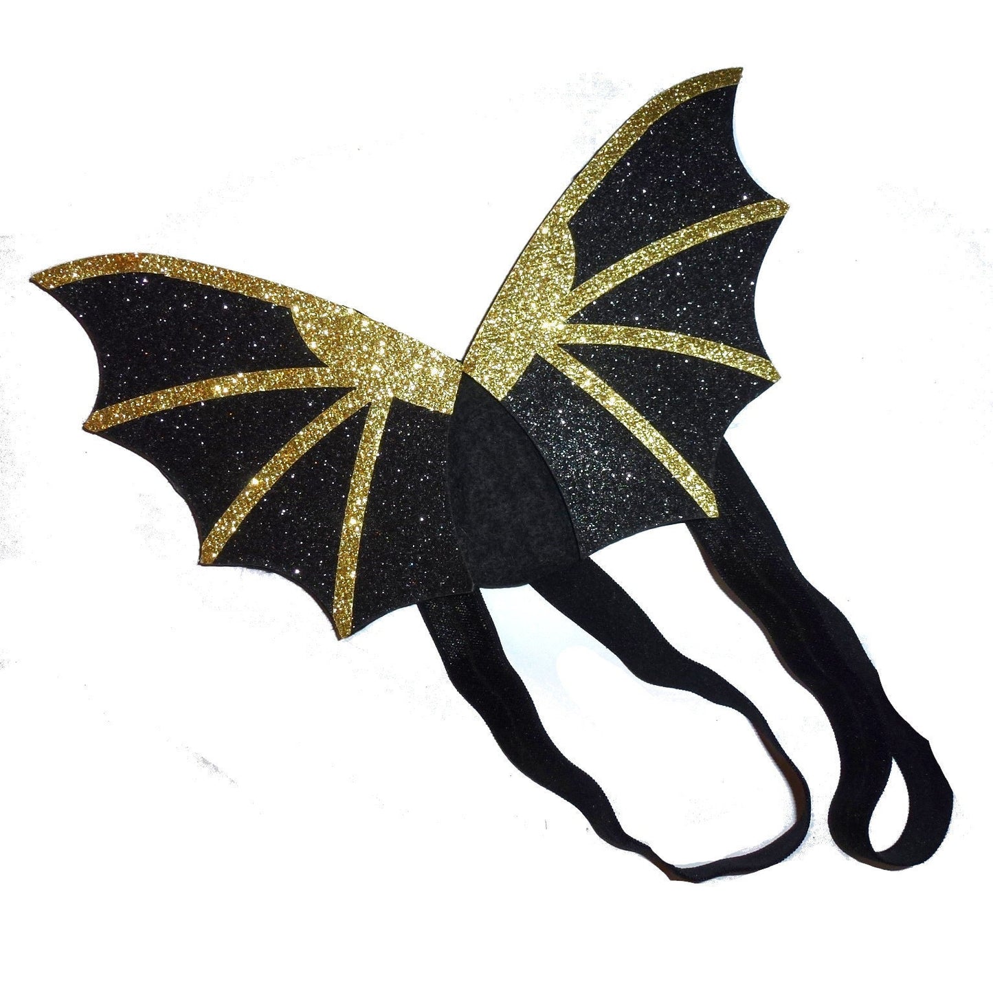 Puppy bows ~ halloween black pink gold orange bat wings for cats rabbits small animals dog costume 2 - 7lbs