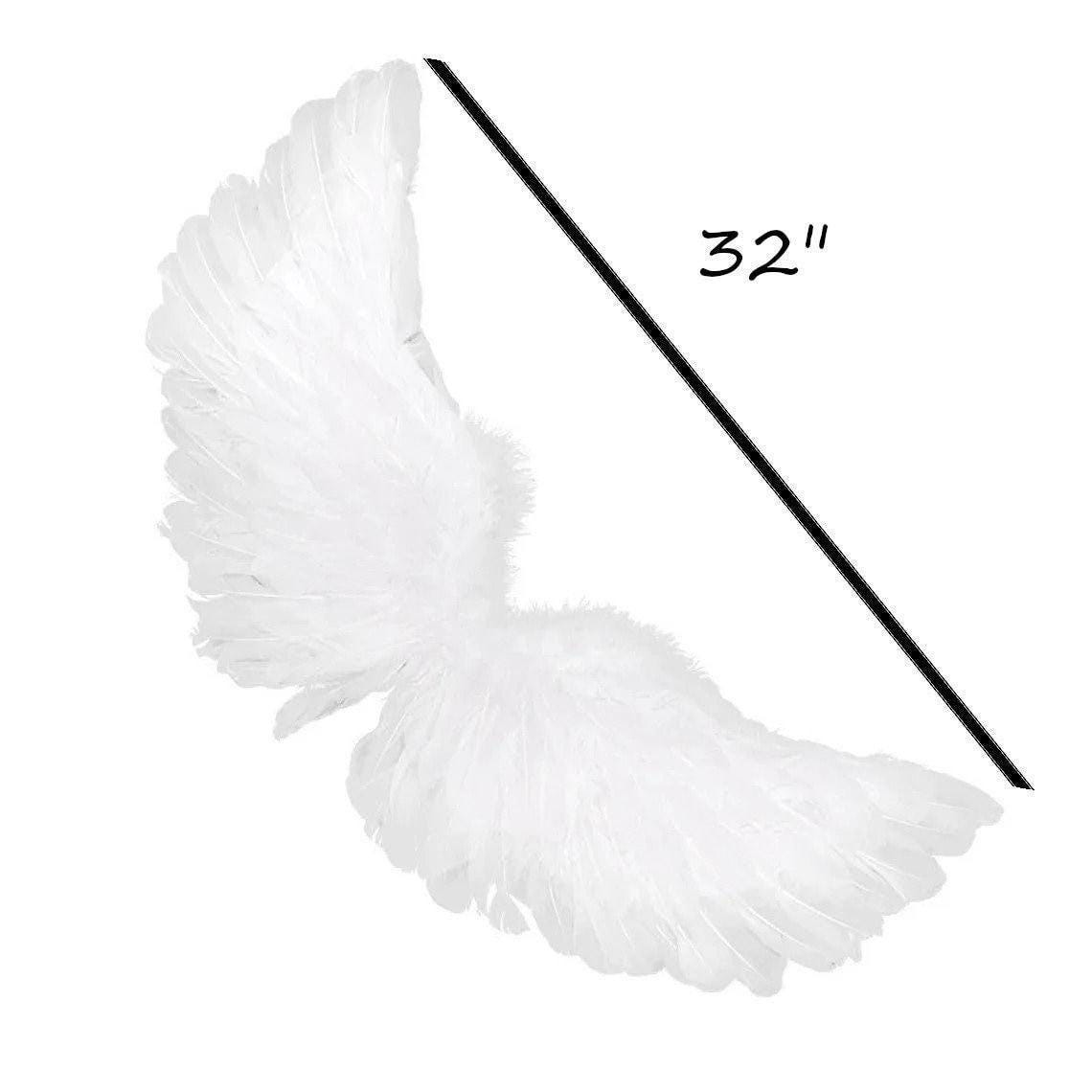 Angel wings dogs horse anything with large harness white dog costume feather xl