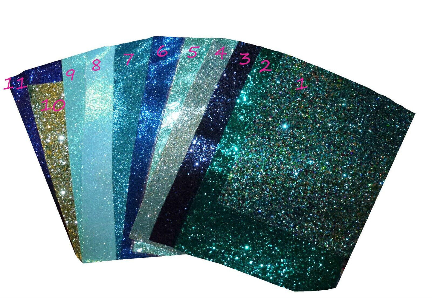 Puppy bows ~ blues small glitter pet dog hair bow bands or clip (gl1)