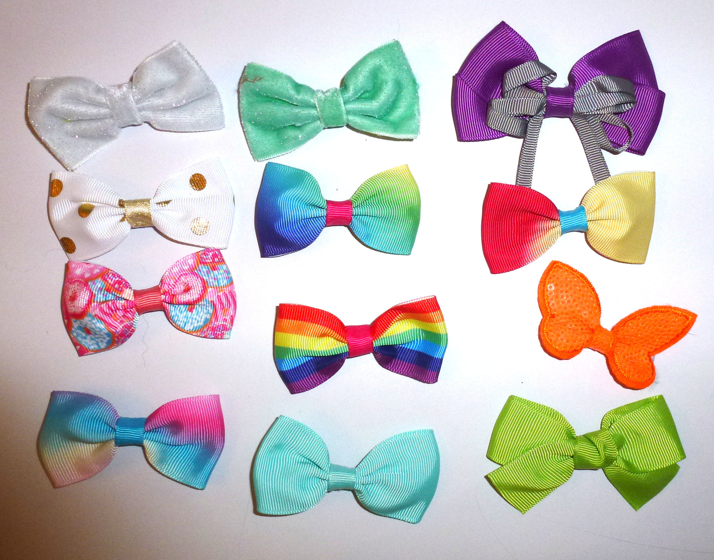 Puppy bows 12 bows $5 dog hair grooming bow with latex band or hair clip