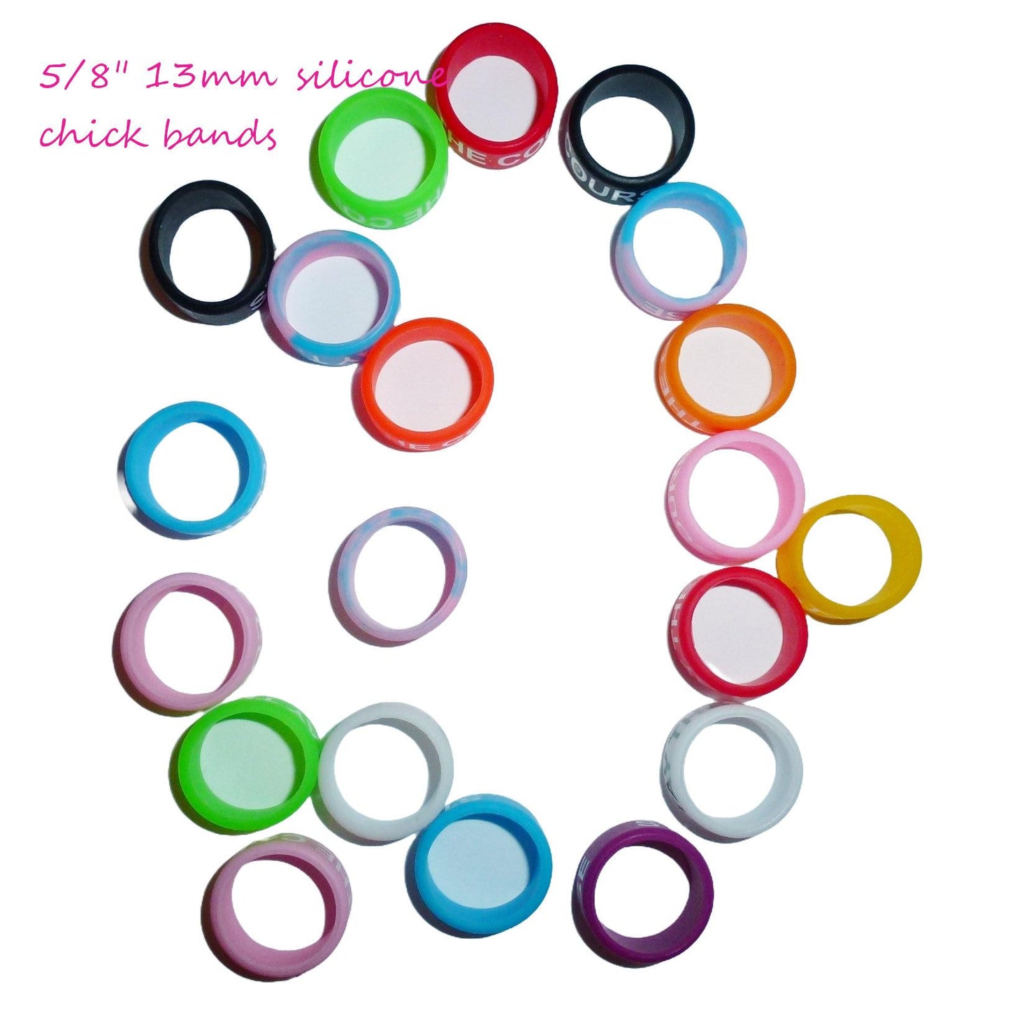 Chicken leg bands permanent silicone or metal bird chick ring band (w78)