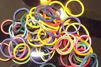 Puppy bows ~ latex or non latex or neon dog grooming bands ~2000 quantity bags elastic dog bows bow topknot band