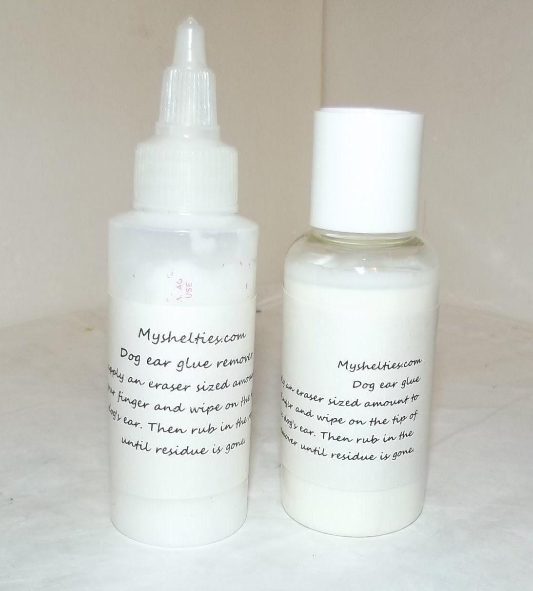 Myshelties ~ dog ear glue and remover for sheltie collie yorkie doberman australian shepherd free shipping