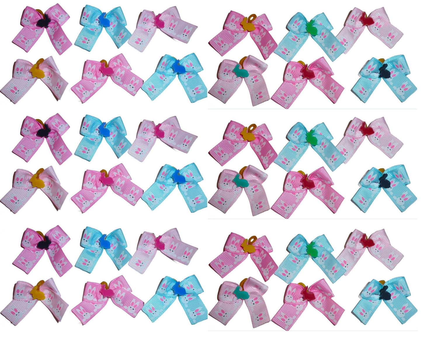 Puppy bows rabbit free shipping everyday dog grooming easter bunny bows latex bands (fb363b)