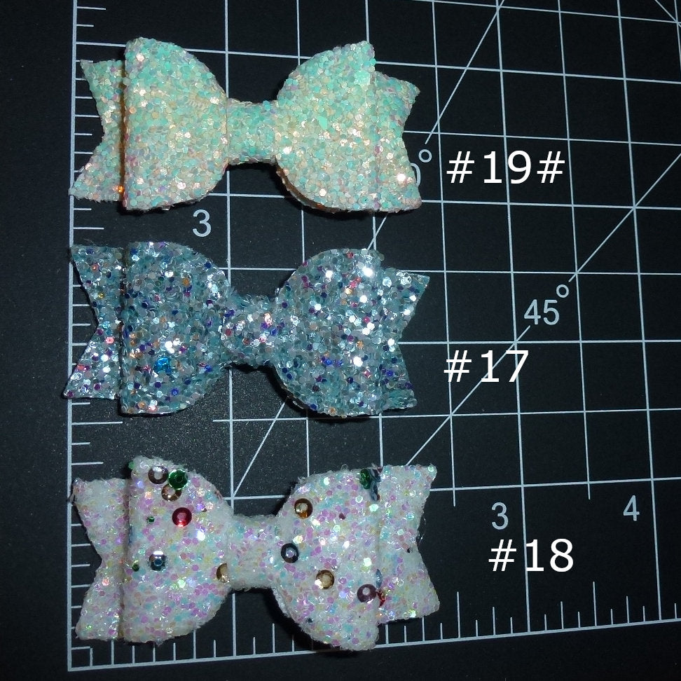 Sensational sequin glitter dog bow many colors many attachments lots of bling (fb226)